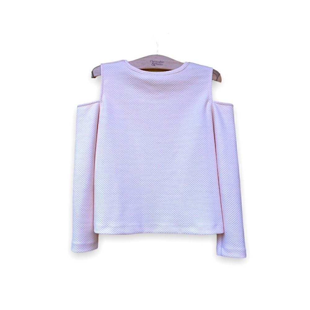 CLUB MONACO | Quilted Cold-Shoulder Top (S) - Picture 3 of 4